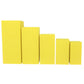 Spandex Covers for Square Metal Pillar Pedestal Stands 5 pcs/set - Canary Yellow