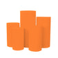 Spandex Pillar Covers for Metal Cylinder Pedestal Stands 5 pcs/set - Orange