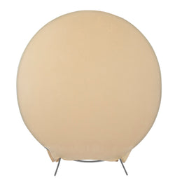 Spandex Arch Cover for Round 7.5 ft Wedding Arch Stand - Champagne