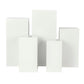 Square Metal Pillar Pedestal Display Stands 5 pcs/set - White