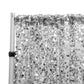 Square Payette Sequin 12ft H x 52" W Drape/Backdrop panel - Silver