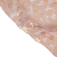 Square Payette Sequin Tablecloth 90"x156" Rectangular - Blush/Rose Gold