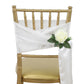 Standard Satin Chair Sash - White