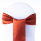 Standard Satin Chair Sash - Rust - CV Linens