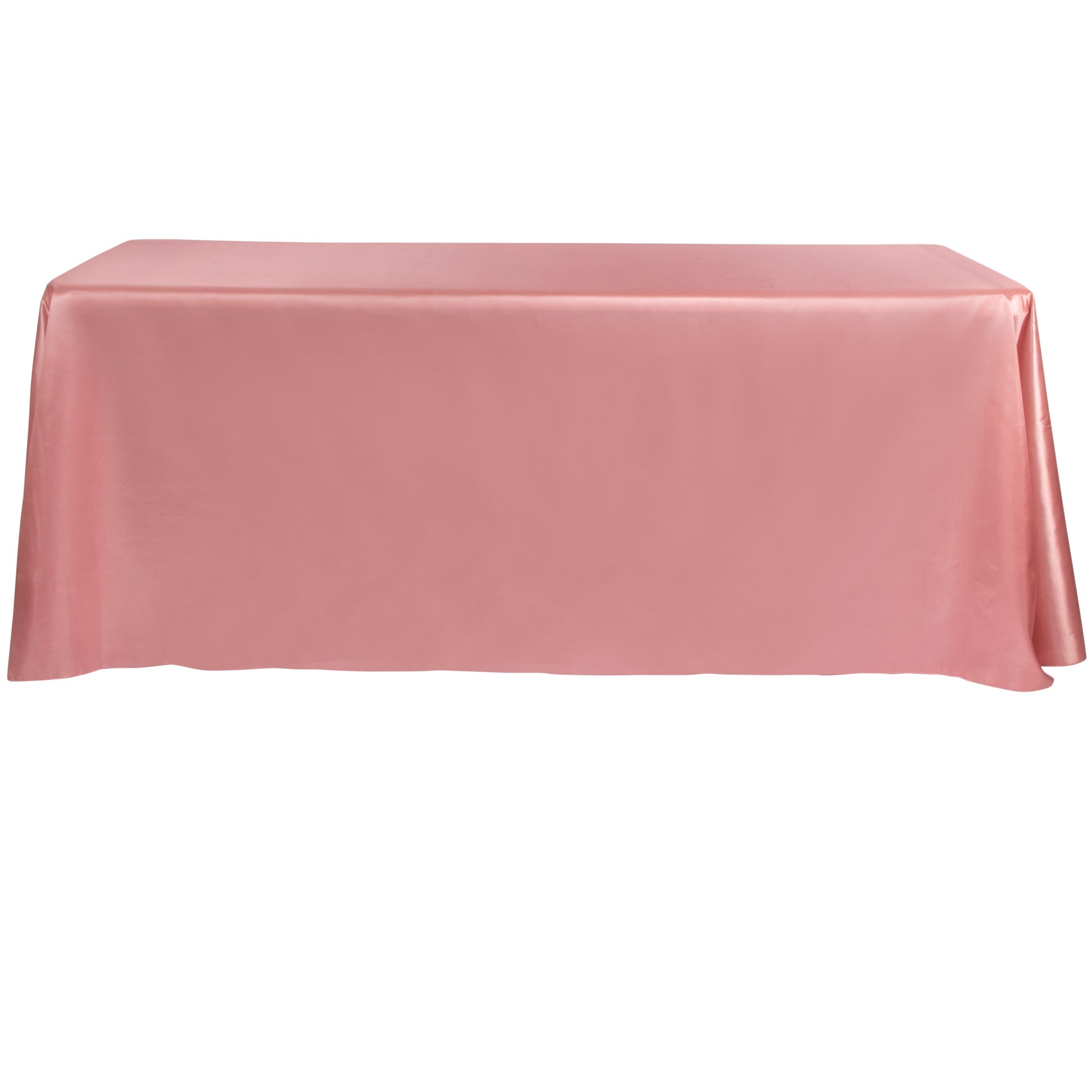 Taffeta Tablecloth 90"x132" Rectangular - Dusty Rose/Mauve