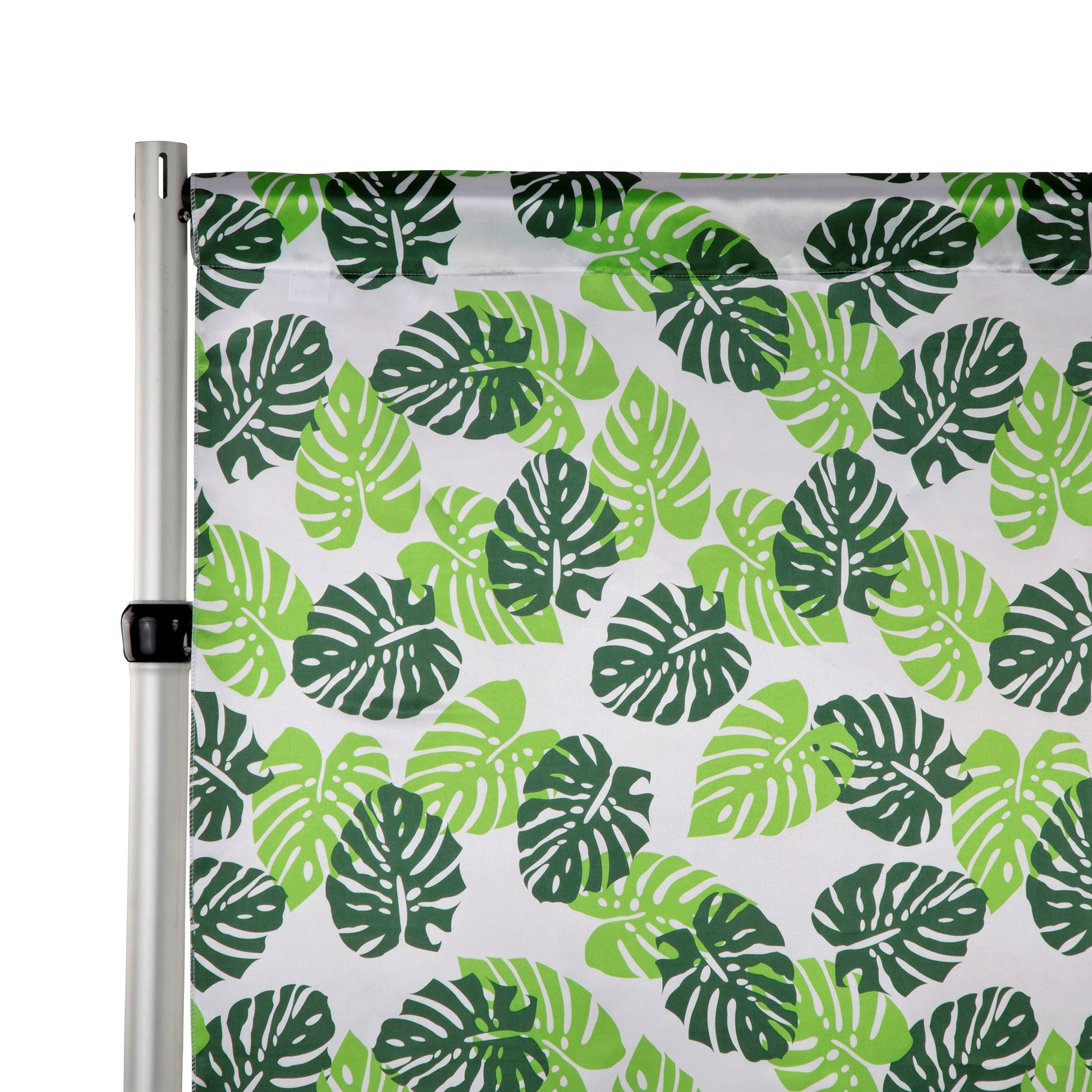 Tropical Palm Leaf Satin 10ft H x 58"W Backdrop Panel/Drape