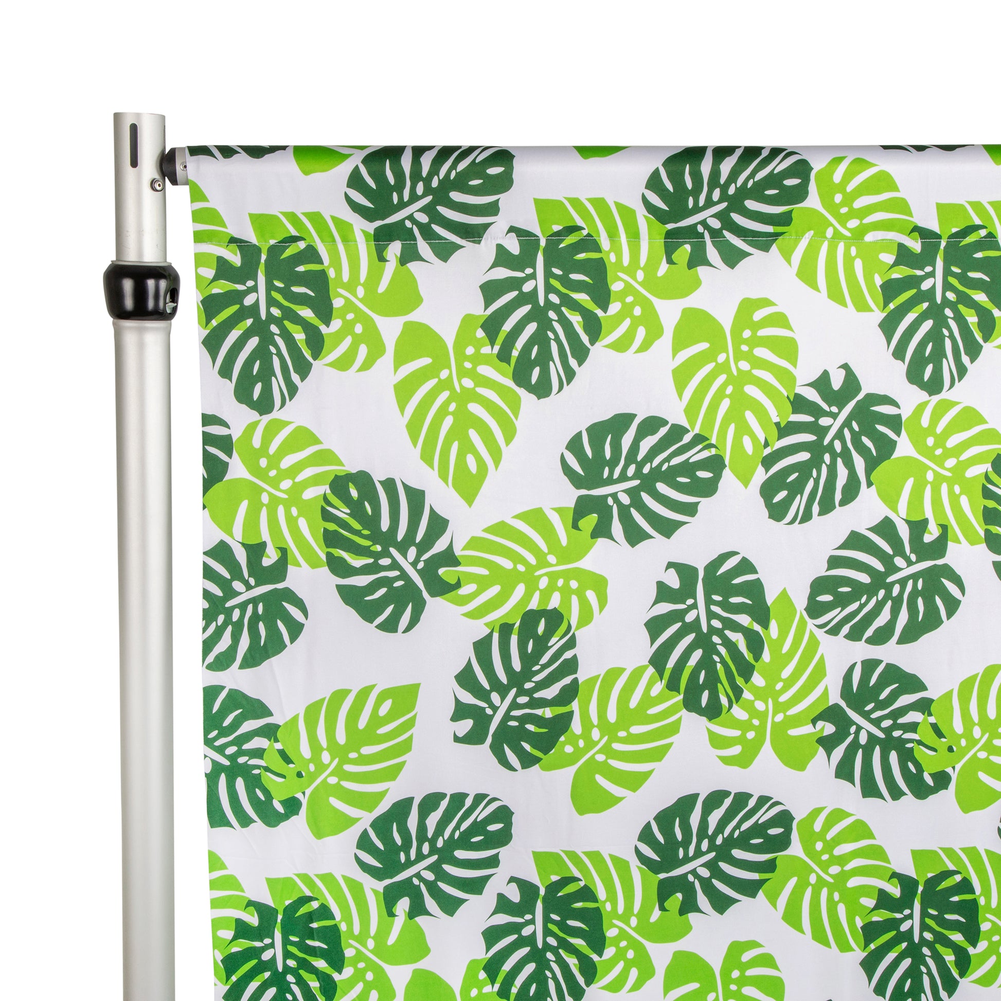 Tropical Palm Leaf Spandex 4-way Stretch Drape Curtain 12ft H x 60" W