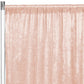 Velvet 14ft H x 52" W Drape/Backdrop Curtain Panel - Blush/Rose Gold