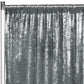 Velvet 10ft H x 52" W Drape/Backdrop Curtain Panel - Charcoal