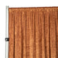 Velvet 8ft H x 52" W Drape/Backdrop Curtain Panel - Terracotta