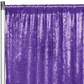 Velvet 14ft H x 52" W Drape/Backdrop Curtain Panel - Purple