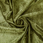 Velvet 132" Round Tablecloth - Olive Green