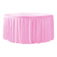 Velvet 120" Round Tablecloth - Pink