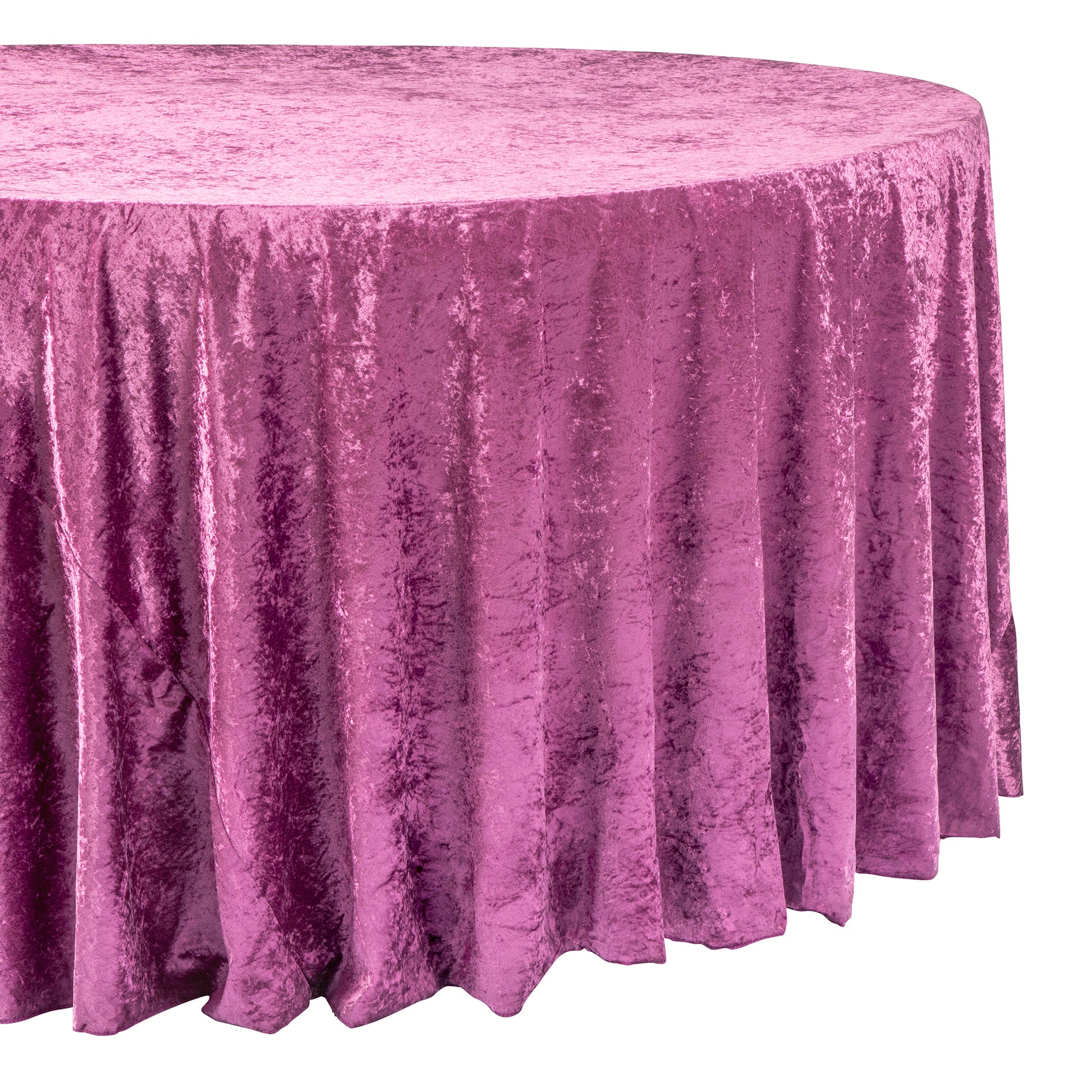 Velvet 132" Round Tablecloth - Violet