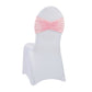 Velvet Ruffle Stretch Chair Band - Pink