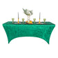 Velvet Spandex Table Cover 6ft Rectangle - Emerald Green