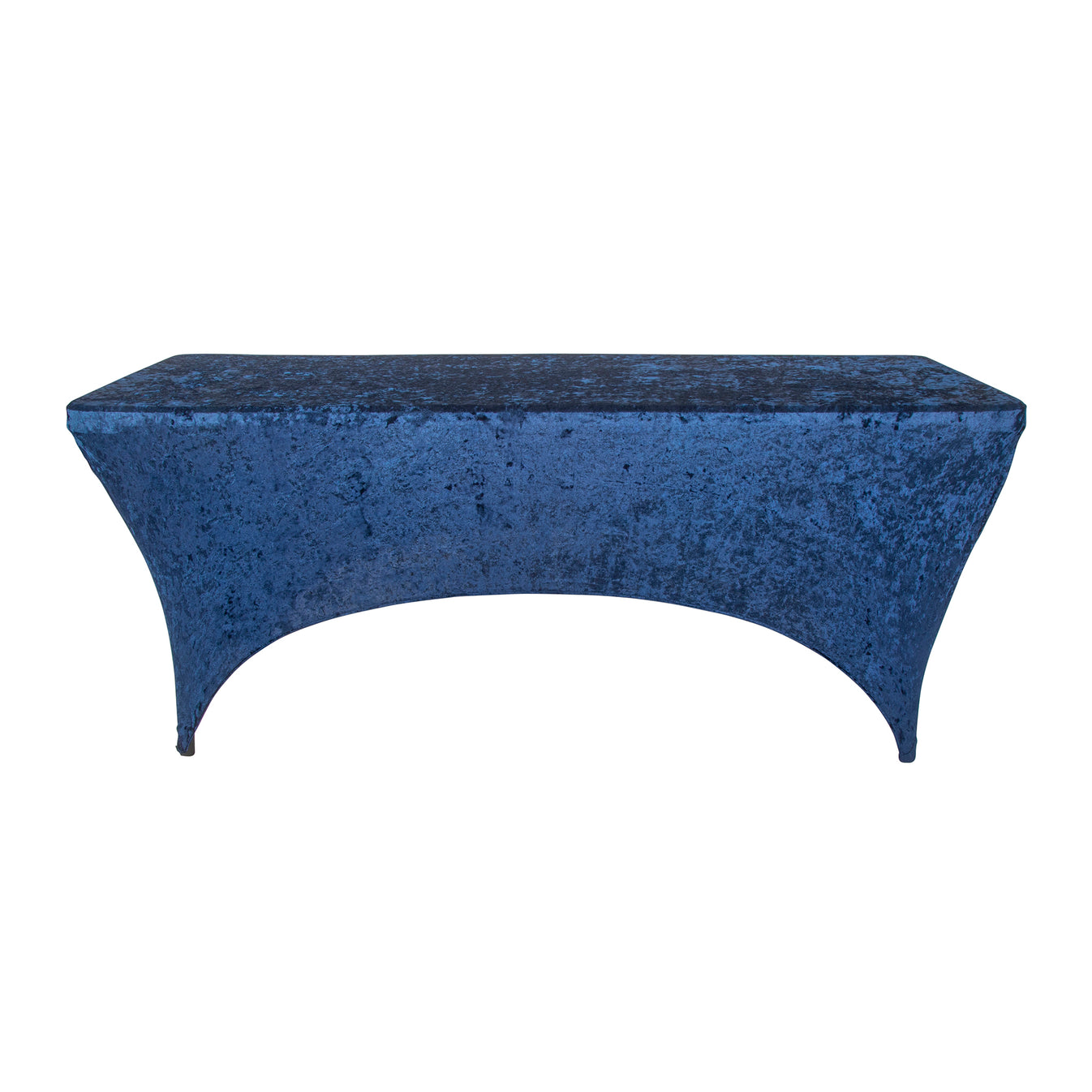 Velvet Spandex Table Cover 6ft Rectangle - Navy Blue– CV Linens