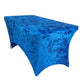 Velvet Spandex Table Cover 6ft Rectangle - Royal Blue